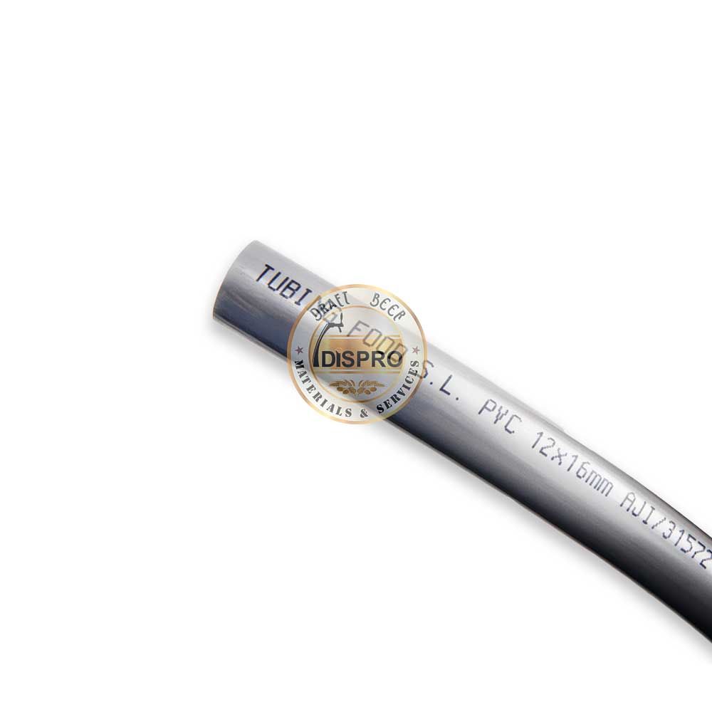 Tubo P.V.C. AL d 12x16mm 50m Gris